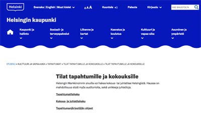 Helsinki tapahtumapaikat